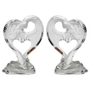 Roman Acrylic Angel in Heart Set of Two